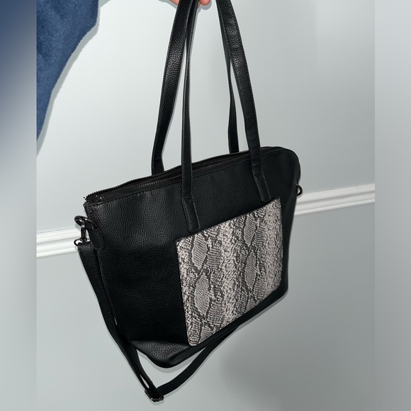 Faux Leather Tote Bag - Picture 9 of 11